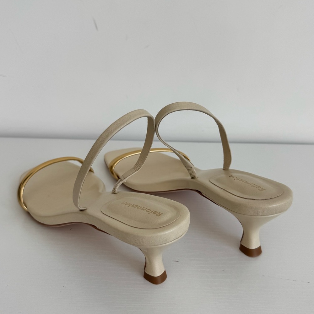 Reformation Samantha Kitten Heeled Sandal - Picture 9 of 13